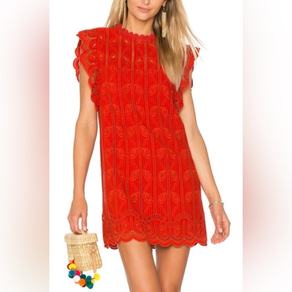 Tularosa for Anthropologie Chetna Lace Tunic Dress